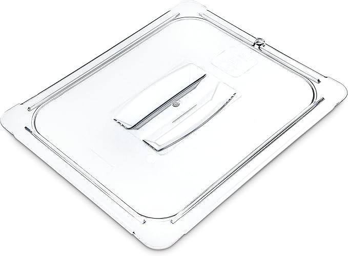 Carlisle FoodService Products Storplus 1/2-Size Food Pan Lid for Catering, Buffets, and Restaurants, Polycarbonate, 12.75 x 10.38 Inches, Clear