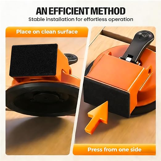 Heavy Duty Floor Gap Fixer Tool, Flooring Repair Tool with Enhanced Suction Cup, Made of Iron, for Laminate, Vinyl, Wood & Tile Flooring (4.8 Inch)