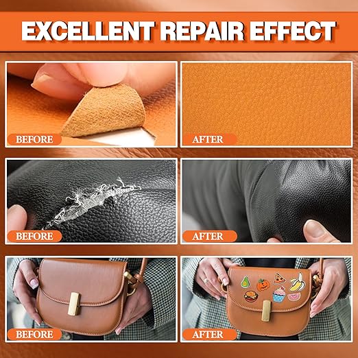 Leather Glue 60ml - Extra Strong, Waterproof & Flexible Adhesive - Fast-Drying Repair Glue for Leather & Vinyl - Ideal for Shoes, Bags, Sofas, Jackets, Car Seats & More