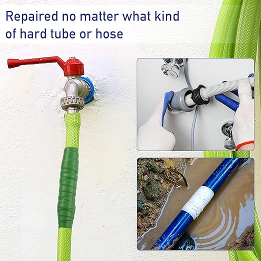 Outus 6 Roll Self Fusing Silicone Tape 1 Inch Wide and 5 Feet Long Rubber Flame Retardant High Temperature PVC Tape for Leaks Repair Tools Electrical Wires Wrap Seal Pipes Indoor Outdoor