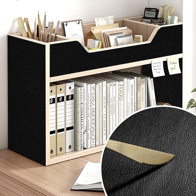 Leather Repair Patch 15.7x160 inch Large Self-Adhesive Leather Repair Tape Vinyl DIY Leather Repair Kit for Sofa Car Seats Chairs Shoes Bags Damaged Leather Furniture (Black)