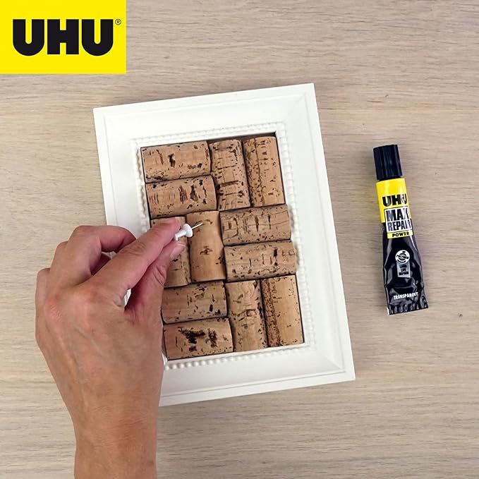 UHU Max Repair Power Adhesive (0.28 oz): Clear Strong Flexible Glue for Indoor & Outdoor Repairs, Heavy Duty All-Purpose Adhesive, Waterproof, Dishwasher-Safe, Gap Filling, Temperature & UV Resistant
