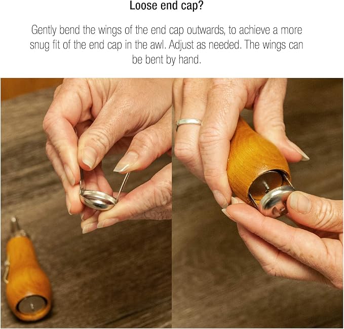 Speedy Stitcher Sewing Awl Kit with 180-yard Tube of Thread, Natural