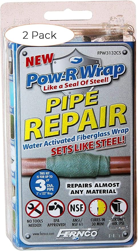 FERNCO FPW3132CS Pipe Repair Kit (Two Pack)