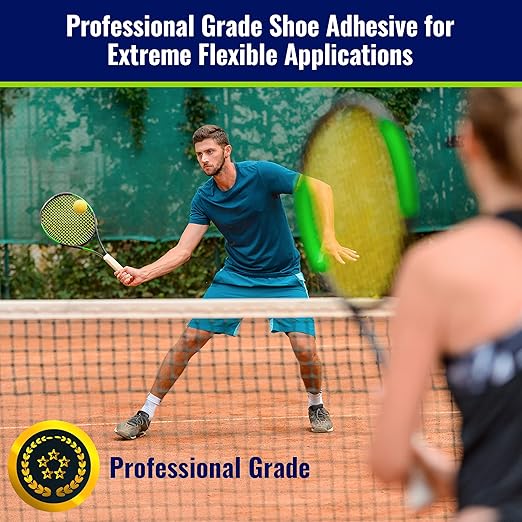 Shoe Glue - Professional Grade, Clear, Waterproof, Quick Drying, Ideal for Hiking Boots, Sneakers, Sandals, and More