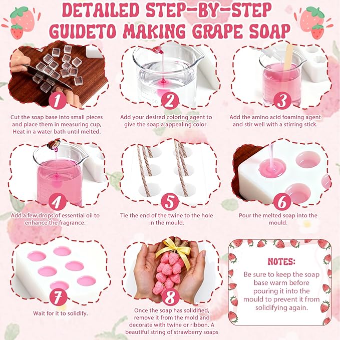 OverZyn Soap Kits Making for Adults, Soap Making Kits, Soap Kit, Includes Soaps Base, Silicone Molds, Pigments and Essential Oils, DIY Melting and Pouring soap Making Kit for Adults and Children