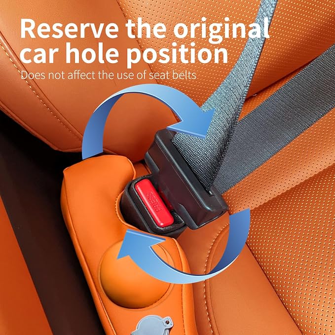 Inflatable Car Seat Gap Filler, Air Bladder Leak Proof Plug for Car Seat Cracks, Universal Fit Easy Installation to Prevent Items from Falling - No Tools Required, Back Seat Safe Grey