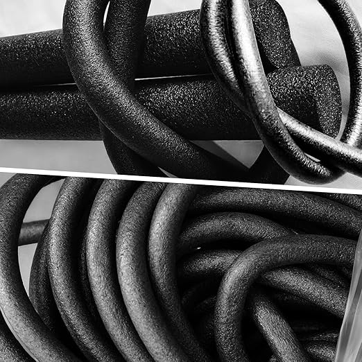 Foam Backer Rod for Gaps Concrete Crack Filler Joints Foam Gap Filler Caulk Saver Backing Rod Concrete Filler Rope (Black, 1 Inch x 10 Feet)