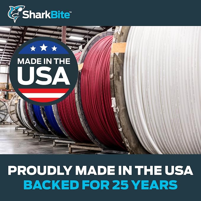 SharkBite 1/2 Inch x 5 Feet Blue PEX-B, Made in the USA, Pack of 10, Flexible Water Pipe Tubing for Plumbing, U860B5
