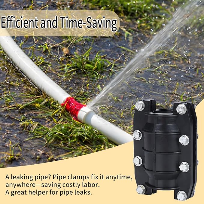 Pipe Repair Clamp,Water Pipe Leak Repair Clamp,Pipe Repair Kit for Plastic and Metal Pipes,Leak Stopper with Anti-Impact (24MM-26MM)