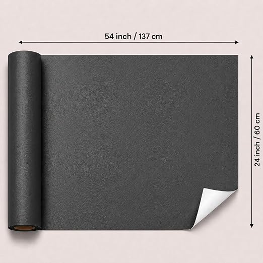 Self Adhesive Leather Repair Patch 24x54 Inch Sofa Car Seat Strong Adhesive | YAWQIRV Strong Self Adhesive Patch, Leather Repair Kit, Vinyl Repair Kit for Sofa, Waterproof Scratch Fix, Durable, Dark Grey