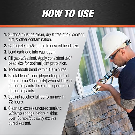 DAP Dynaflex Ultra Advanced Exterior Sealant,Light Gray,10.1 Oz (7079818219),(Pack of 2)