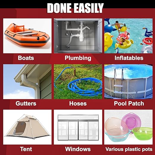 ETERART Waterproof Tape 4 Inch x 10 FT, Seal Tape Clean - Heavy Duty Leak Repair for Roof, Pipe, Boat, Hose & Outdoor Emergency Fix - Permanent Weather Resistant Seal