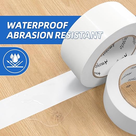 3 Roll Heavy Duty White Duct Tape-Professional Grade Outdoor Waterproof Duct Tape,Tear by Hand Design for Self-Healing, Industrial, Professional Use,30 Yards x 2 Inch