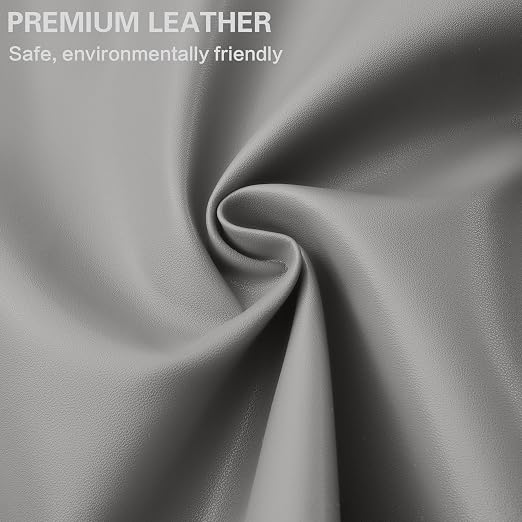 Self Adhesive Leather Repair Patch Kit, 31.4 in x 16 in Large Vinyl Leather Repair Tape for Furniture, Car Seat, Couch, Sofa, Chair Smooth Grey