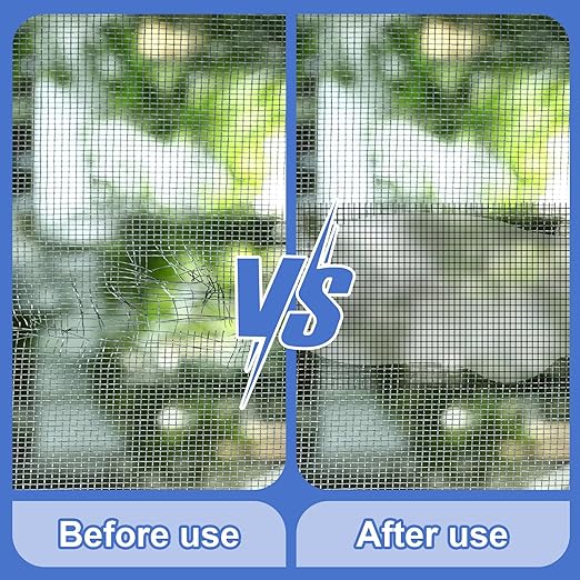 CroBlissful Extra Wide 5 inch x 20 ft Window Screen Tape Mesh Repair Strong Adhesive Waterproof Fiberglass Screen Repair Kit Patch for Window Door Tears Holes(Black)