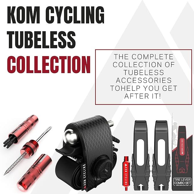 KOM Cycling Tubeless Sealant Injector Syringe and Presta Valve Core Removal Tool by Designed for Stans No Tubes sealant and Other sealants …