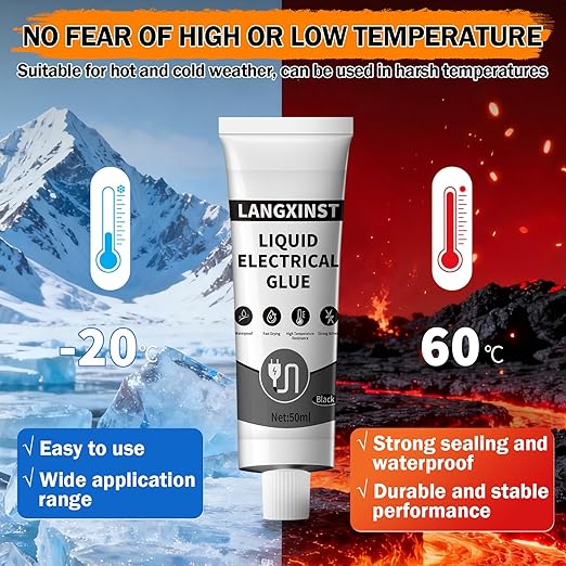 Liquid Electrical Tape,Liquid Insulating Waterproof Quick-Drying Curing Sealant, Insulating Electrical Tape Adhesive, Quick-Drying Liquid Electrical Tape for Cables (Black)