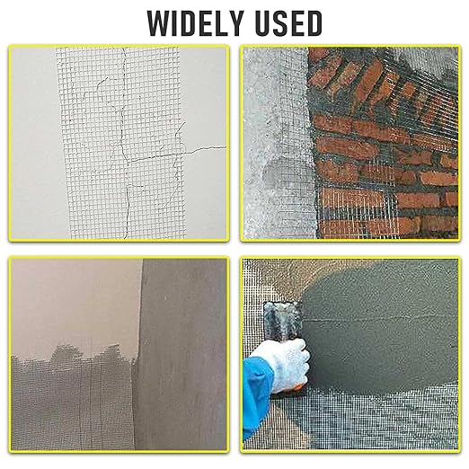 20" 100 Feet Drywall Joint Tape, Self-Adhesive Encrypted Fiberglass Drywall Repair Mesh Tape for Wall Cracks and Seam Patch