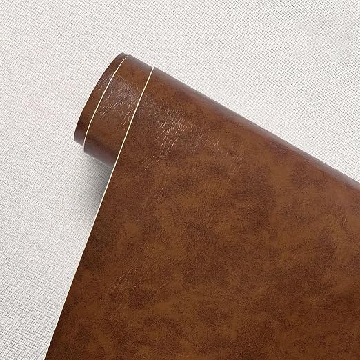 Leather Repair Patch for Couches 20 x 138 cm Brown 1 Roll Large Self-Adhesive refinisher cuttable reupholster Tape Patches kit for Couch Car Seats Furniture Sofa Vinyl Chairs Shoes Fabric Fix