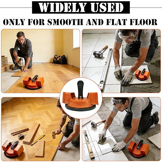 Floor Gap Fixer Tool for Laminate Floor, Professional Flooring Gap Repair Gaps Fixing Tool with 2PCS Felt Pads, Perfect for Smooth Surfaces Wood, Tile, Vinyl