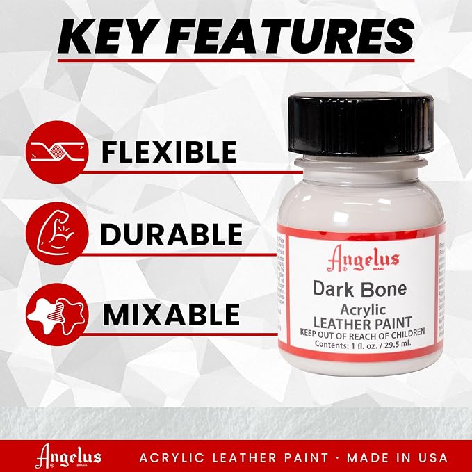 Angelus Acrylic Leather Paint, 1 Fl Oz (Pack of 1), Dark Bone
