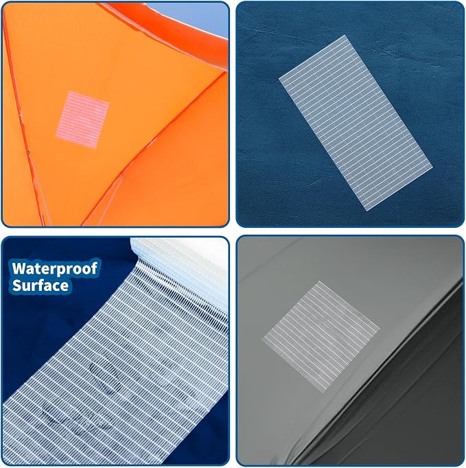 RV Awning Repair Tape, Tent, Waterproof Tarp, Car Cover, Boat Covers, Sail Tape, Outdoor Umbrella Fiber Glass Repair Tape 3.15in