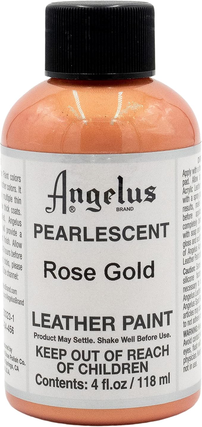 Angelus 4 oz Leather Paint, Rose Gold