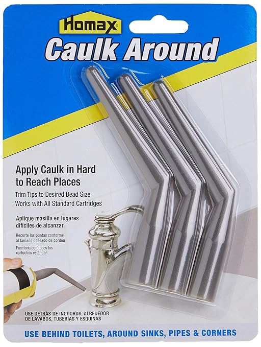 Homax 2283 Caulk Around Tips, 3 Pack, Caulk Applicator
