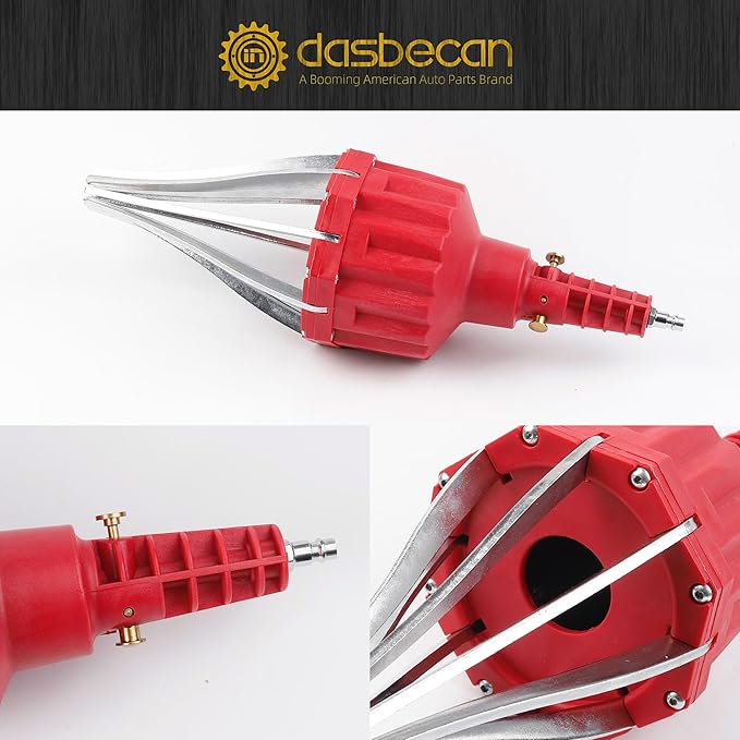 Dasbecan Upgraded CV Joint Boot Tool Expander Rod Spreader Installation Removal Tool Kit with 3Pcs Auto CV Joint Boot Clamp Pliers Tool Set (Red)