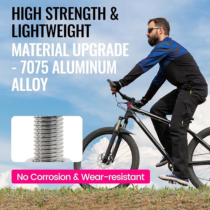 RideNow Tubeless Presta Valve Stems, 65mm Super Light 7075 Aluminum Alloy Presta Tubeless Valve Stem Kit with Valve Core Remover Tool and Valve Stem Caps, Multiple Color and Size Options(Pair), Silver