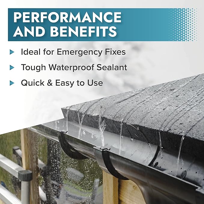 Polar Clear Leak Fix Spray - 6 x 13.5fl. oz - Waterproof Roof Sealant - Instantly Seals Leaks and Cracks, for Lasting Protection on Roofs, Drainpipes & Gutter Repairs- for Interior and Exterior Use