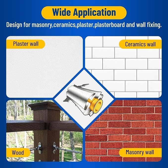 Kenbry Drywall Anchor Repair Kit,1.96' x 39.37' Patch Easy Cut for Fast Loose Anchors Fix, No Need to Redrill or Fill, Ideal for Most of Surfaces