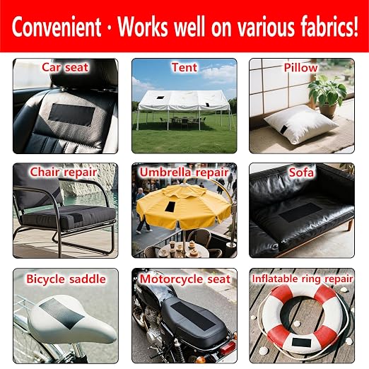 Leather Repair Tape for Sofa & Car Seats, 8 Colors, Waterproof Self-Adhesive Repair Patch, Leather-Like Texture, Indoor & Outdoor Use (Gray - 4" W x 32.8'L)