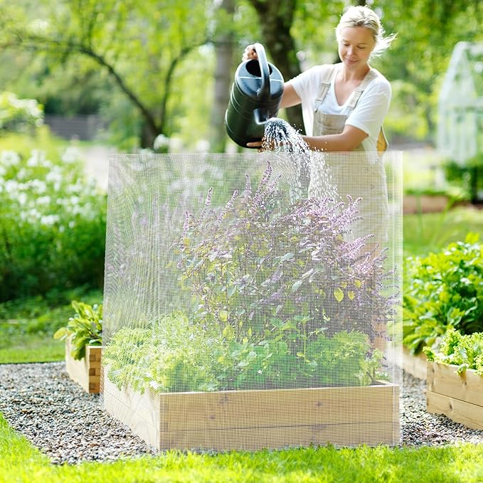 AMAGABELI GARDEN & HOME Hardware Cloth 1/2 Inch 48inch x 100ft 19 Gauge Chicken Wire Fence Weld Wire Fence Mesh Roll Garden Fencing Border Plant Support Poultry Netting Snake Fence Gopher Wire