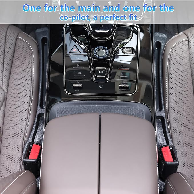 【Compatible with Toyota Highlander】 Seat Gap Filler,No Drop Seat Guard Compatible with Toyota Highlander.Drop Seat Guards for Cars(2Pcs),Emergency Keychain Car Escape Tool(2Pcs)