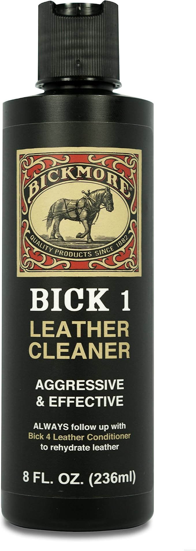 Bick 1 Leather Cleaner & Bick 4 Leather Conditioner - Will Not Darken Leather - Safe For All Colors of Leather Apparel, Furniture, Jackets, Shoes, Auto Interiors, Bags & Accessories