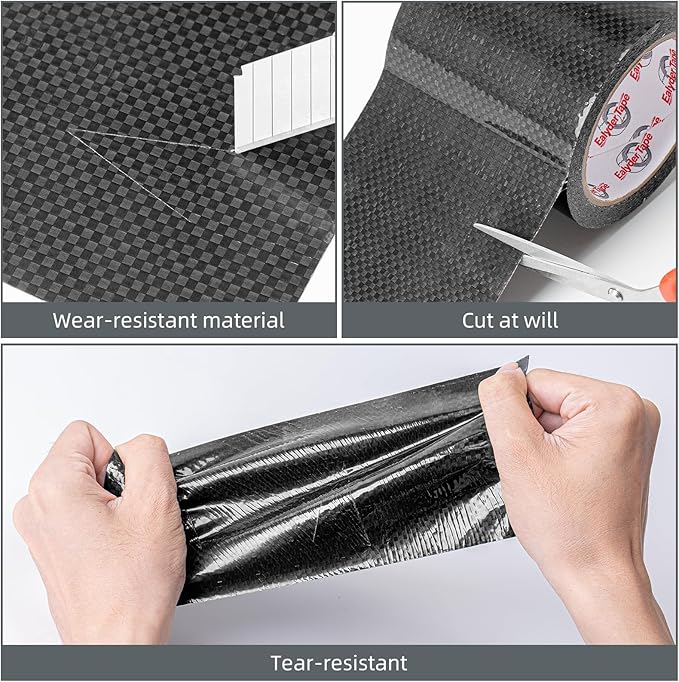 RV Underbelly Tape RV Underbelly Repair Material 8" x 26', Waterproof Flex Belly Tape with Permanent Sealing Adhesive for Mobile Home, Trailer, Camper(Black, 8 Inch x 26 Feet)