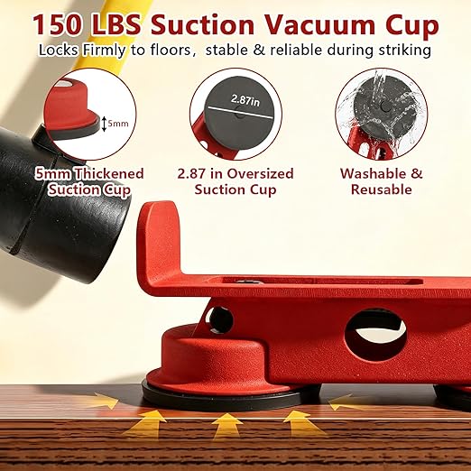 Floor Gap Fixer Tool, Tile Countertop Installation Tools, Floor Suction Cup Tools, Heavy Duty Floors Gap Fixer with 2 Enhanced Suction Cup for Wood, Tiles, Vinyl, Laminate Flooring