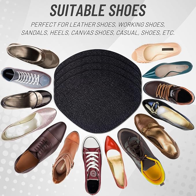 24Pair Shoe Heel Repair, Adhesive Inside Shoe Heel Patch Pad for Sneaker Holes