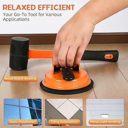 Floor Gap Repair Tool,Equipped with 6 Adhesive Pads and 3 Cushion Pads,Suitable for Surface Smoothing of Vinyl,Wood, Tiles,Tile and Laminate Flooring (Floor Gap Fixer Tool)