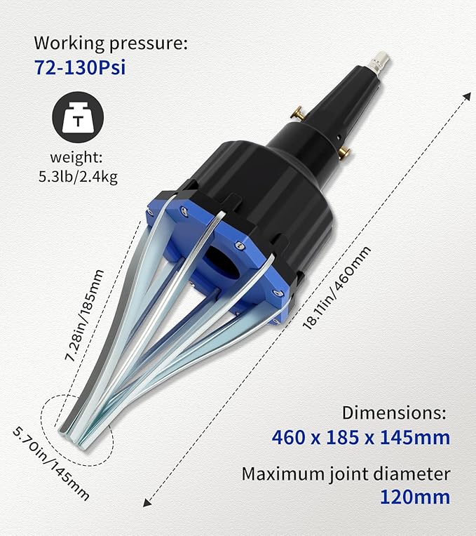 CV Joint Boot Removal Tool, CV Joint Clip Tool 72-130Psi Universal Drive Shaft Expander Pneumatic Joint Boot Expander Air Powered Installation Tool for Cars and Light Commercial