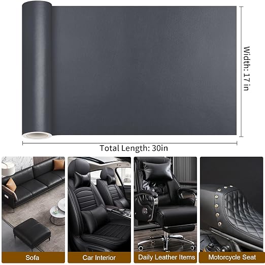 Leather Patches for Furniture,Self Adhesive Leather Repair Patch,Leather Patch Tape kit for Couch,Car Seat,Motorcycle seat,Loveseat