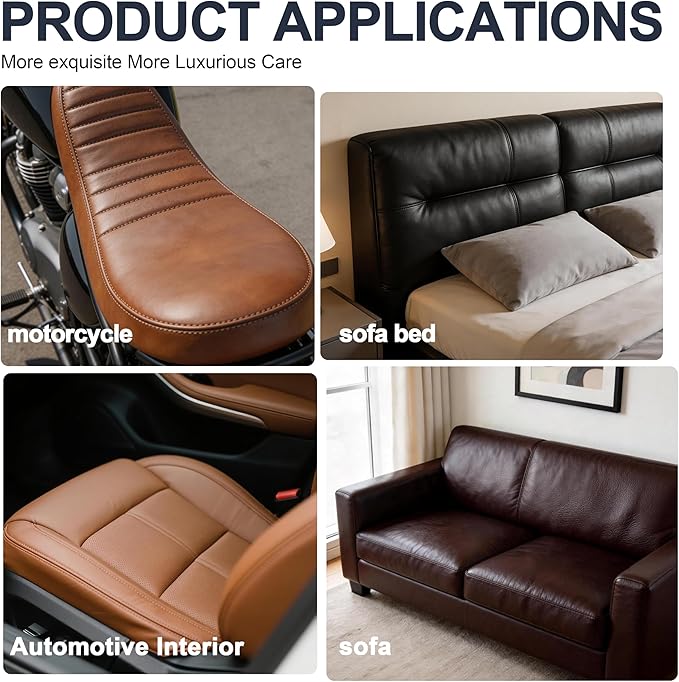 ONine Leather Repair Patch，Leather Repair Tape, 3 x 60 inches Leather Repair Patch for Furniture,Vinyl Repair Kit，Leather Couch Patch，for Sofas, Furniture, Car Seats, Office Chairs(Dark Reddish Brown)