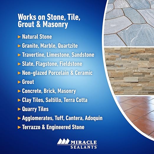Miracle Sealants 511 Seal & Enhance Premium Enhancing Sealer for Stone & Tile, Pint