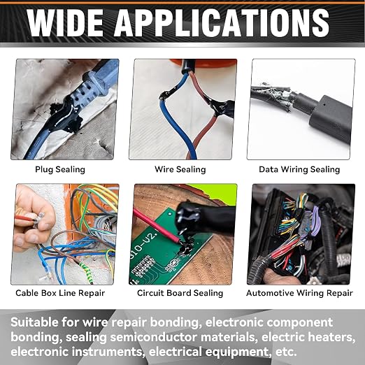 Liquid Electrical Tape - Waterproofing insulating electrical glue, Quick-Drying wire glue, Temperature Resistant, Used for Outdoor Indoor Wires, Electronic Component & Electrical Equipment (125ml)
