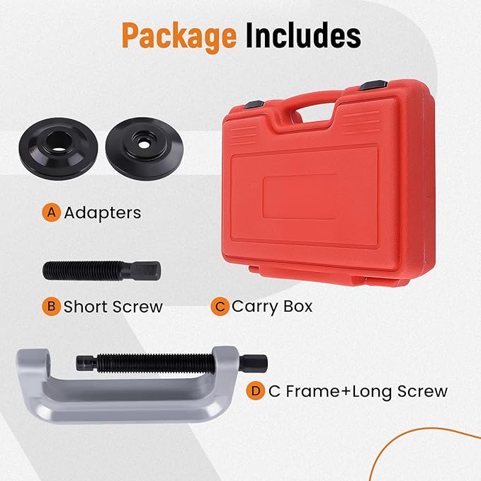 maXpeedingrods Large Ball Joint Press Kit & Wheel Bearing Press Kit, Universal Ball Joint Separator Removal Tool for Cars Trucks SUVs Tractors