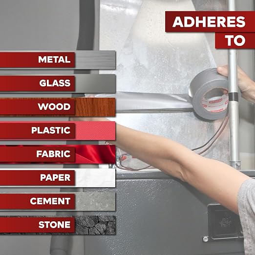 XFasten Super Strong Duct Tape, Gray/Silver, 2-Inch x 50 Yards, 11mil | Waterproof and UV-Resistant Heavy-Duty Duct Tape | All Weather Duct Tape for Packing, Patch, and Outdoor Repairs