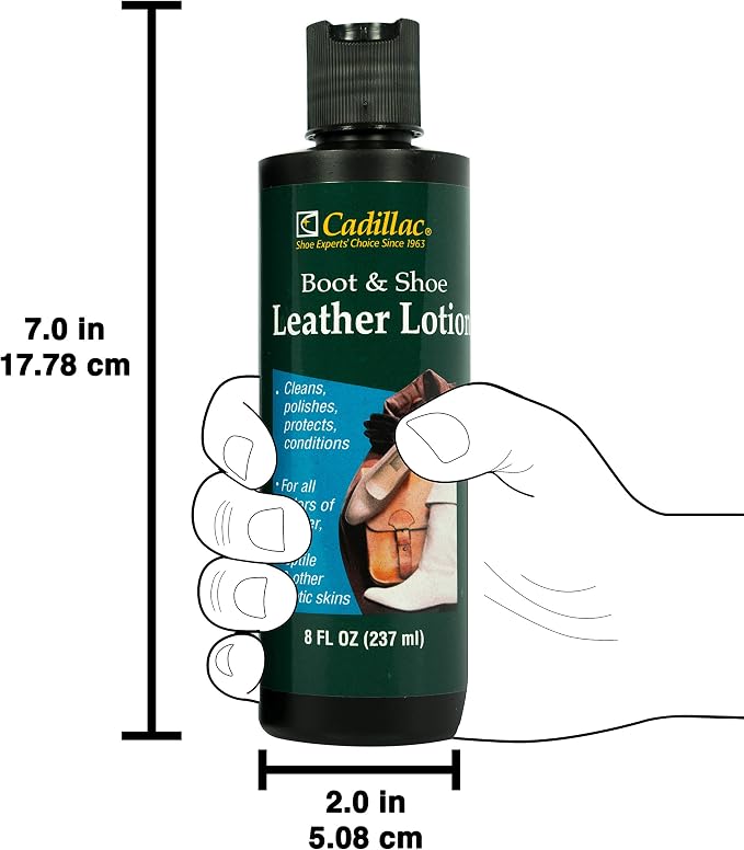 Cadillac Leather Cleaner and Boot and Shoe Conditioner Bundle