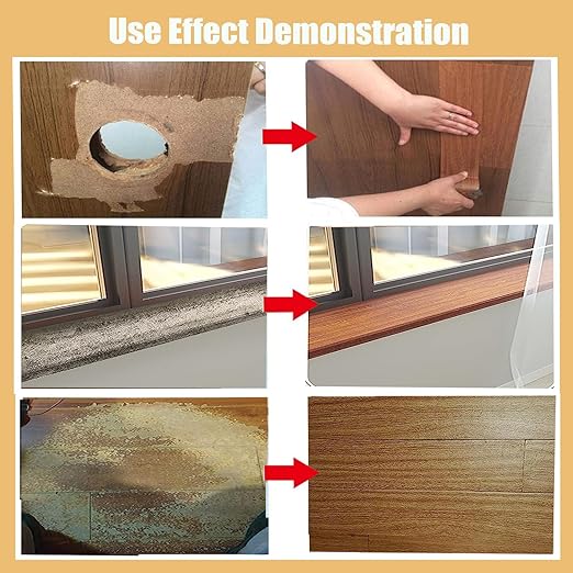 Wood Grain Repair Tape, 2.4inch X 32ft Self Adhesive Wood Colored Tape for Tables, Chairs, Baseboards, Doors, Windows, Floors, Handicraft DIY.